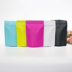 4x6 inch Stand -up kleur geen afbeelding Mylar Bag met zip plastic verpakkingszakken voor chocolaatjes