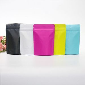 Sac mylar couleur sans image 4x6 pouces avec sacs d'emballage en plastique zippés pour chocolats Rdcvf