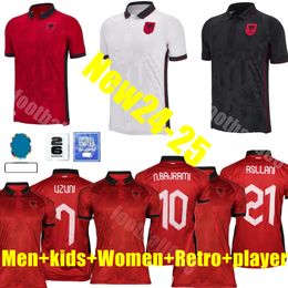 4XL 24 25 Jerseys de football Albanie Équipe nationale Kristjan Asllani Marash 2023 2024 Troisième Kumbulla Myrto Uzuni Nedim Bajrami Nouveau sport Hommes Taille Chemise de football