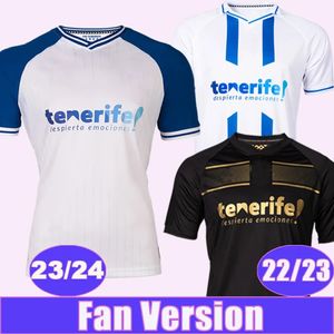 2023 2024 CD Tenerife Mens Soccer Jerseys 22 23 24 RUBEN BORJA GARCES MO DAUDA MICHEL SHASHOUA ELADY MELLOT ENRIC GALLEGO Centennial Home Away Men Football Shirts