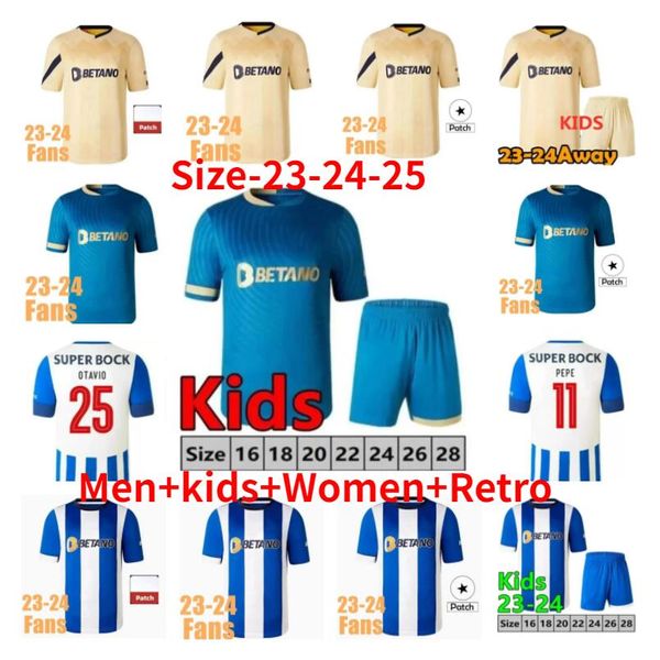 4xl 24 25 FC Portos Soccer Jerseys Dragon Fans Player Version Training 2025 campeoes pepe sergio oliveira mehdi luis diaz matheus gardien de but kits pour enfants