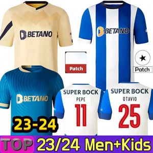 4XL 3XL 2023 2024 FC Portos camisetas de fútbol CAMPEOES PEPE SERGIO OLIVEIRA MEHDI LUIS DIAZ MATHEUS Entrenamiento Fans jugador versión 23 24 camisetas de fútbol Kits para niños