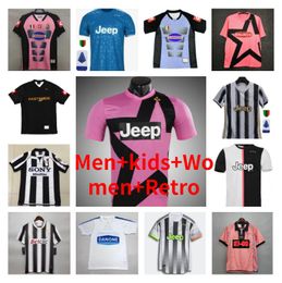 4xl Del Piero Platini Juves Retro Soccer Jerseys 95 96 97 99 VIALLI ROSSI ZIDANE PIRLO POGBA Classic Football Shirt 11 13