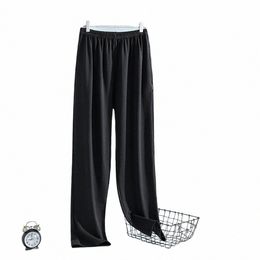 4XL haute élastique lâche pyjama pantalon printemps été cool lisse pyjama pantalon pyjama pour hommes de haute qualité super doux vêtements de nuit pantalon d4tQ #