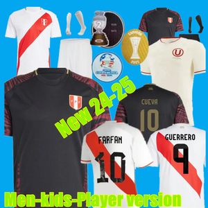 4XL Perú Jerseys de fútbol 2024 COPA America Home Away Fútbol Camisa de fútbol Peruana Pineau Cuevas Solano Pizarro Abram Aquino Guerrero Cubillas Falfan Flores