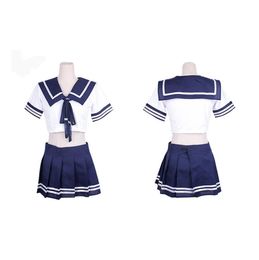 4xl Plus d'école d'école uniforme Écolière japonaise Costume érotique costume sexe mini jupe sexy cosplay lingerie exotic 214561573