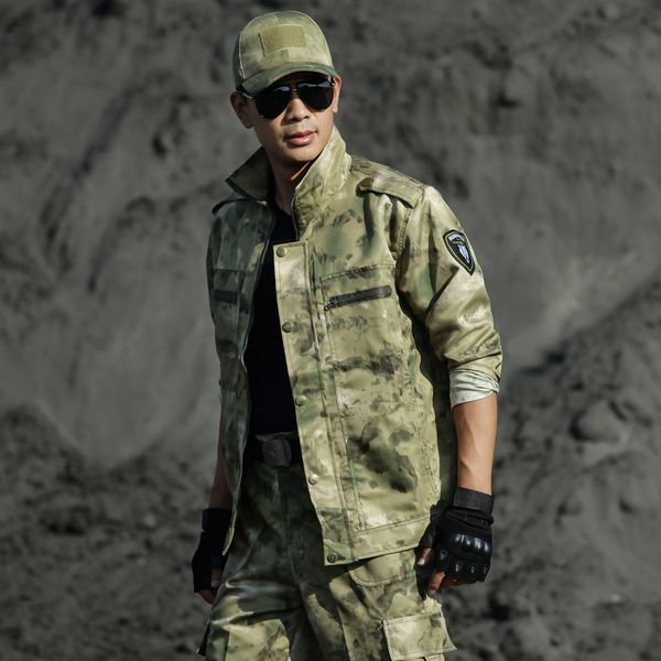 4xl Spring Tactical Combat Uniforme extérieur randonnée Trekking Fishing Vêtements de chasse Camouflage costumes hommes