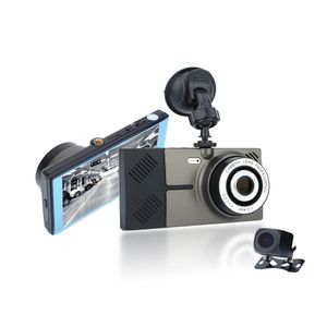 5,0 inch CAR DVR 1080P HD Dash CAM Dual Lens Camera 120 Wide Hoek Video Cycle Necording Voertuig voor vrachtwagenrecorder X500