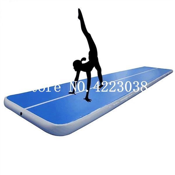 Envío gratis 5*1*0,1 m colchoneta inflable gimnasia pista de aire Taekwondo cojín de aire artes marciales entrenamiento Jumpinflatable gimnasio pista de aire