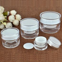 5 10 15 20 30 50 G ML lege duidelijke luxe hervulbare acryl make-up cosmetische gezichtscrème lotion pot pot flescontainer met