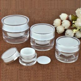 5 10 15 20 30 50 G ML Lege Clear Upscale Hervulbare Acryl Make-up Cosmetische Gezichtscrème Lotion Pot Pot Fles Container met liners Pnklp