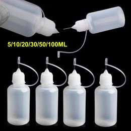 5/10/20/30/50/100 ml naaldpuntlijmapparatuurfles voor papier Quilling Diy Scrapbooking Paper Craft Tool