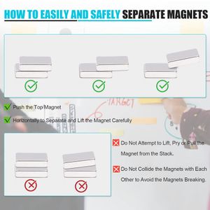 5/10/20/50pcs 20x10x5 Neodymium magneet N35 Ndfeb Block Super krachtige permanente magnetische imanes 20*10*5mm Iman Neodimio Potente