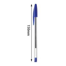 5/10 pcs 1,0 mm stylos à billes Bleu Black Plastic Ball Point Pens Étudiant Gift School Office Supplies Longueur Smooth Writing
