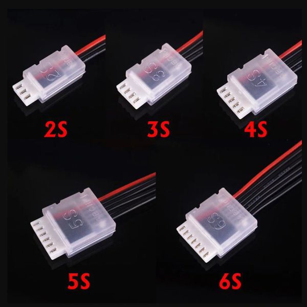 5/10 PCS BATERY BAUCHE Balance Savers JST-XH 2S 3S 4S 5S 6S Balance Head Protector AB Buckle Clip Compatible con RC Avión Barco