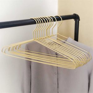 5/10 stks kleding hangers dikker aluminium droger racks naadloze antislip winddichte anti-roest kleding hanger organisatie 210702