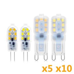 5/10 PCS MINI G4 G9 LED BULB 3W 5W Ampoule LED LAMP DC12V AC 220V 110V Corn Lights vervangen halogeen spotlight kroonluchter H220428