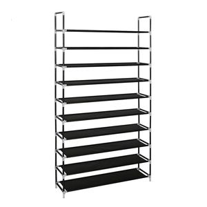 5/10 Niveau Chaussures Rack Stand Organisateur De Stockage Étagère En Tissu Titulaire Empilable Placard US Entrepôt Drop Shipping Disponible 201030