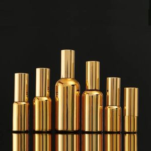 5-100ML Rose Gold glazen spuitflessen voor essentiële oliën, parfum, alcohol, lege verstuiver Mini fijne mist spuitfles Hervulbare Porta Afii