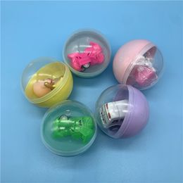 5 / 10pcs 65 mm mini-animaux pour enfants Toys amusants surprise surprise capsule de l'oeuf Ball Modèle jouet aléatoire Mélange distributeur distributeur