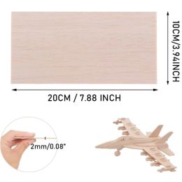 5/10 stcs balsa houten platen ply 100/200/300 mm lang 100 mm breed 1-8 mm dik voor ambachtelijke diy project hout diy ambachtelijke accessoires