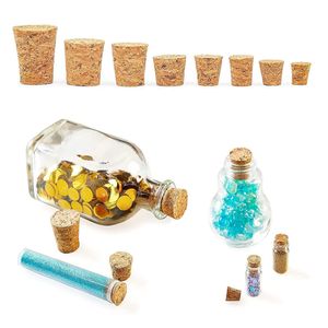 5 / 10pcs bouteille de bouteille en verre conique Home Brew Brew Cork Bung Stopper Bouteille de vins Bouteille artisanale Bott-boute