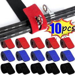 5/10 stks visstang Holder Holder Strap riem aanpakken Elastische wrapband poolhouder bevestigingsbanden banden buiten visgereedschap accessoires