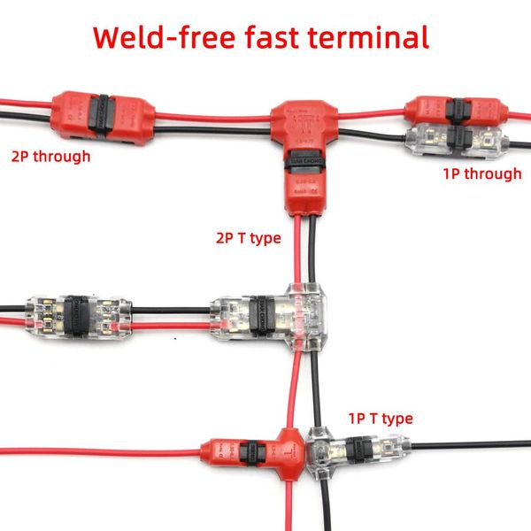 5/10pcs I/T Tipo 1Pin 2Pin CONECTOR DE CIENO DE LOQUEO DESCUPOS