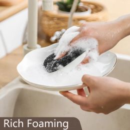 5/10pcs esponja mágica de limpieza a doble cara esponja lavavajillas esponja mágica esponja esponja para platos accesorios de cocina