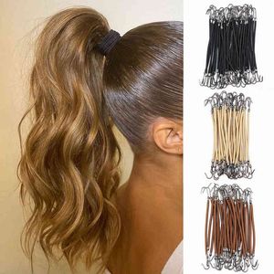 5/10 stks Ponytail Rubber Elastische Haak Haarbanden Voor Vrouwen GOMHAKKEN Haaraccessoires Haarbanden Styling Tools Houder Bungee Bands AA220323