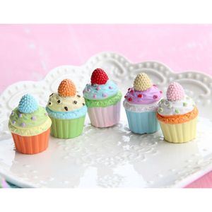 5/15 stcs schattig 1/2 miniatuur poppenhuis beker cake diy dessert mini eten voor blyth pullip poppen huis keuken accessoires speelgoed