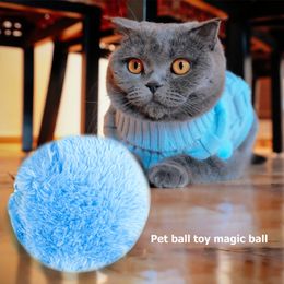 5-15pcs Pet Electric Magic Roller Toy Ball Automatic Cat Cat interactif Funny Floor Clean Products Fun Toys