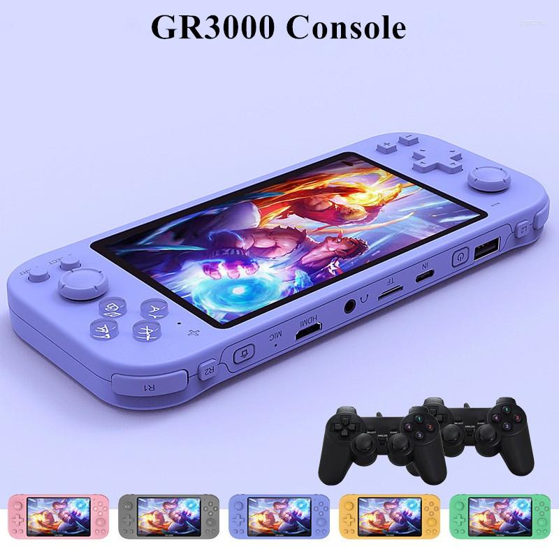 5.1inch GR3000 Retro Handheld Game Console Support HD TV Out Double Players MP4 Video Games Consoles Box Gift
