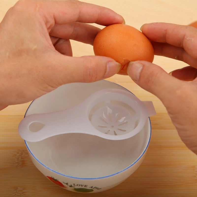 5-1pcs Diy ovo gema Branco separador ovo Divisor de cozinha Ferramentas de ovo de ovo Filtro Separador de ovo de cozinha Gadgets de cozinha Ferramentas de cozinha