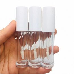 Tubes vides de brillant à lèvres de 5ML, 5/20/100 pièces, bouchon blanc brillant, bouteille d'eye-liner Cear, conteneur d'emballage cosmétique peut fonctionner correctement et savoir que les gens en ont besoin.l5HO#