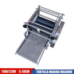 Máquina comercial para hacer tortillas de maíz de 5-20 CM, máquina para hacer tacos de forma redonda mexicana a la venta