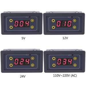 5-24VDC 110V-220VAC LED Timer Display Digital Time Delay Relay Module Timing Cycle Timer Control Switch