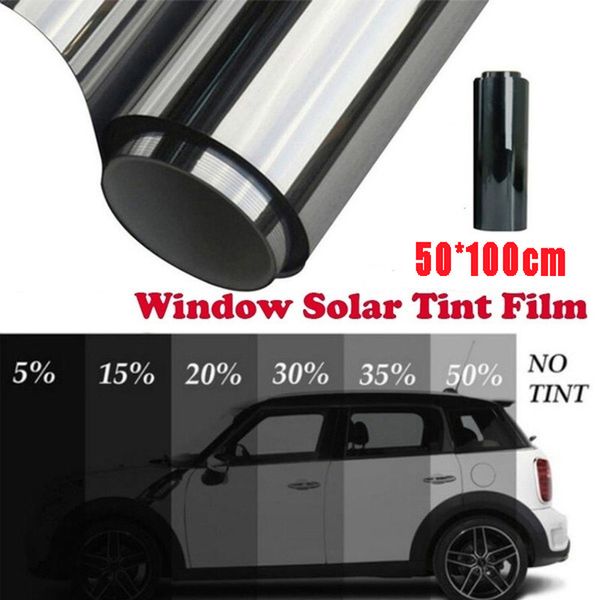 5/25/50% VLT voiture fenêtre teinte Film verre autocollant pare-soleil Film pour chambres bureaux UV protecteur feuilles autocollant Films rouleau