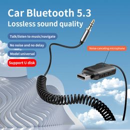 5.3 Adapter in Car Bluetooth -ontvanger Aux naar USB -drive - Universal Compatible