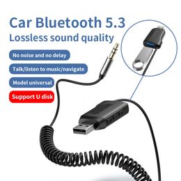 5.3 Adapter in Car Bluetooth -ontvanger speelt aux naar truck van USB Drive