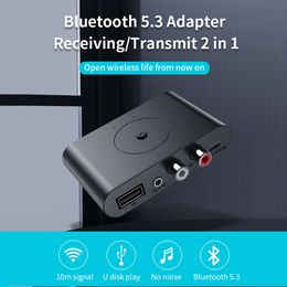 5.3 Nouvel émetteur de musique 2 en 1, transmission par clé USB, récepteur Bluetooth dans la voiture
