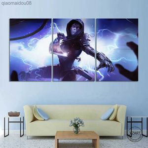 5/3 Stuk Unframed Canvas Schilderij Ash Apex Legends Video Game Poster voor Muur Decor Game Art Olieverf Gift L230704