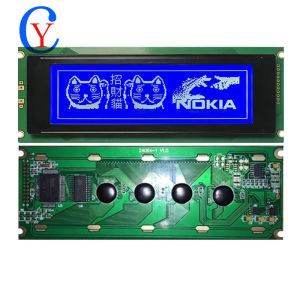 5,4 inch 24064 240*64 240x64 Grafische puntmatrix LCM Blue Yellow LCD Display Parallel Port T6963 voor industrieel apparaat