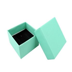 5 5 3 cm Caja organizadora de joyería de alta calidad Caja de almacenamiento de anillos Caja de regalo pequeña para anillos Pendientes Colores rosa GA652901