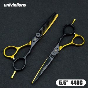 5.5/6.0 Kit di forbici da barbiere professionali in acciaio giapponese Forbici da parrucchiere Forbici da parrucchiere Forbici da parrucchiere Set di cesoie da taglio