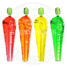 Pipes en verre de 5,5 pouces Shisha DAB Rig Narguilé Bobine de glycérine congelable Conception de tuyau de carotte Recycleur Accessoire pour tabac Pipe à eau