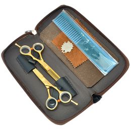 5.5 "Meisha JP440C Schoonheidssalon Kapper Schaar Haar Snijgereedschap Kapper Knippen Verdunnende Shears Kappers Schaar Set, HA0040