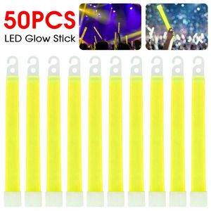 5-50pcs LED Glow Stick LED Barres lumineuses fluorescentes Party Supplies Luminal Sticks Outdoor Camping Emergency Light Stick 240318