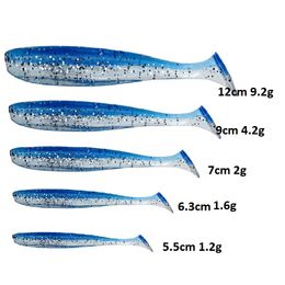 5.5cm 6.3cm 10pcs/bag 7cm 9cm/4.2g 12cm/9.2g Fishing T Tail Soft Lures Bait Carp Bass pike Jig Sea baits Swimbait Wobbler Tackle pesca