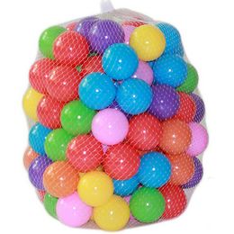 100 unids/bolsa 5,5 cm bola marina coloreada equipo de juego para niños pelota de natación color de juguete